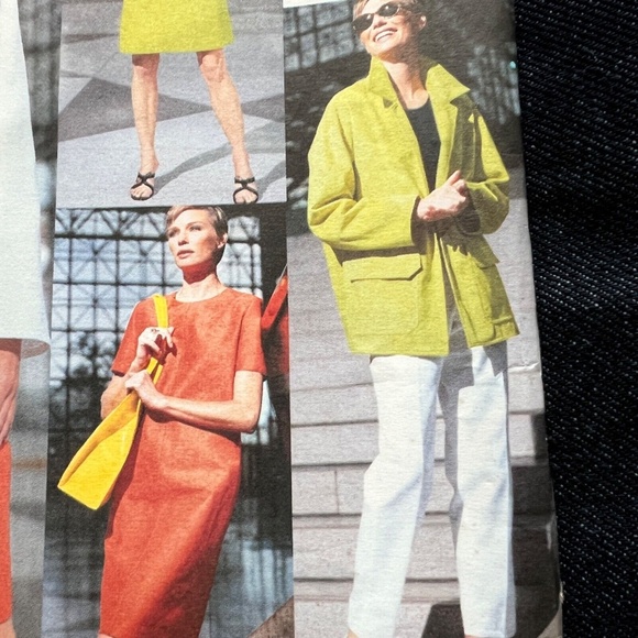 Vogue 1898 Sewing Pattern Oversized Jacket Loose Dress Size 14 16 18 Uncut - Picture 2 of 5